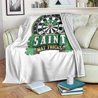 Saint Hat Tricks Throw Blanket St Patricks Day Dart Thrower Gift