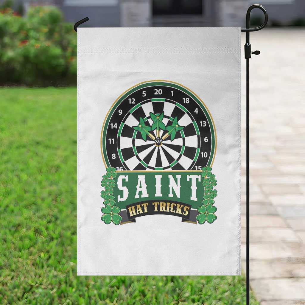 Saint Hat Tricks Garden Flag St Patricks Day Dart Thrower Gift