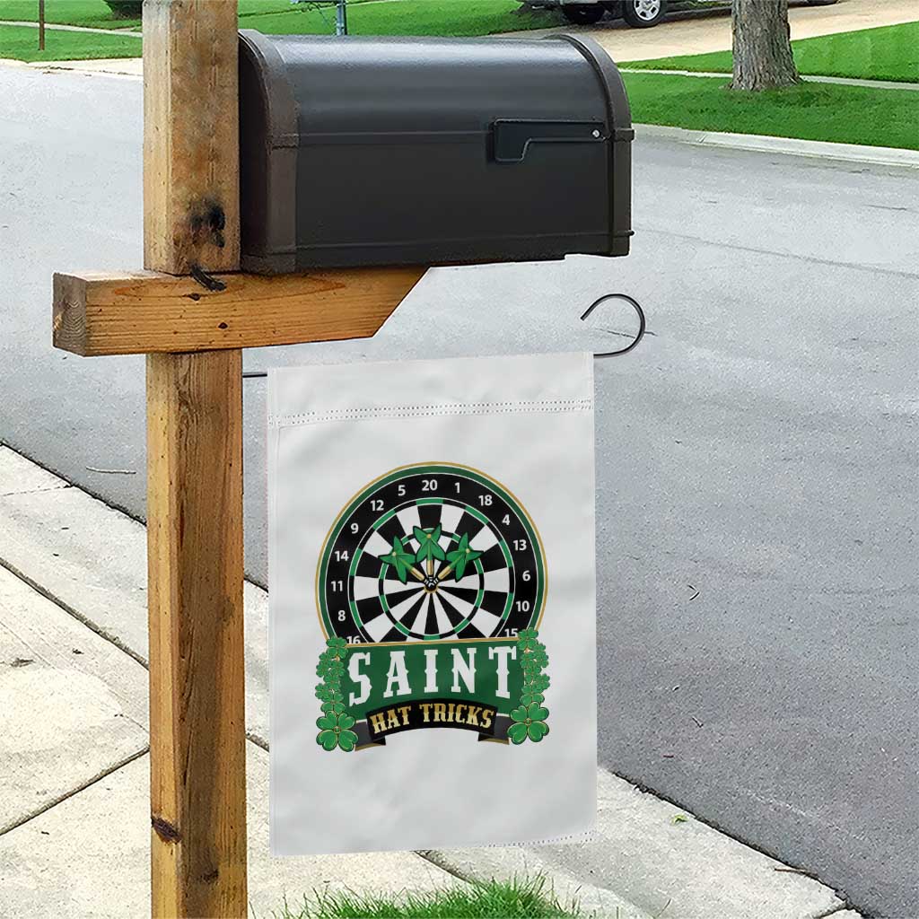 Saint Hat Tricks Garden Flag St Patricks Day Dart Thrower Gift