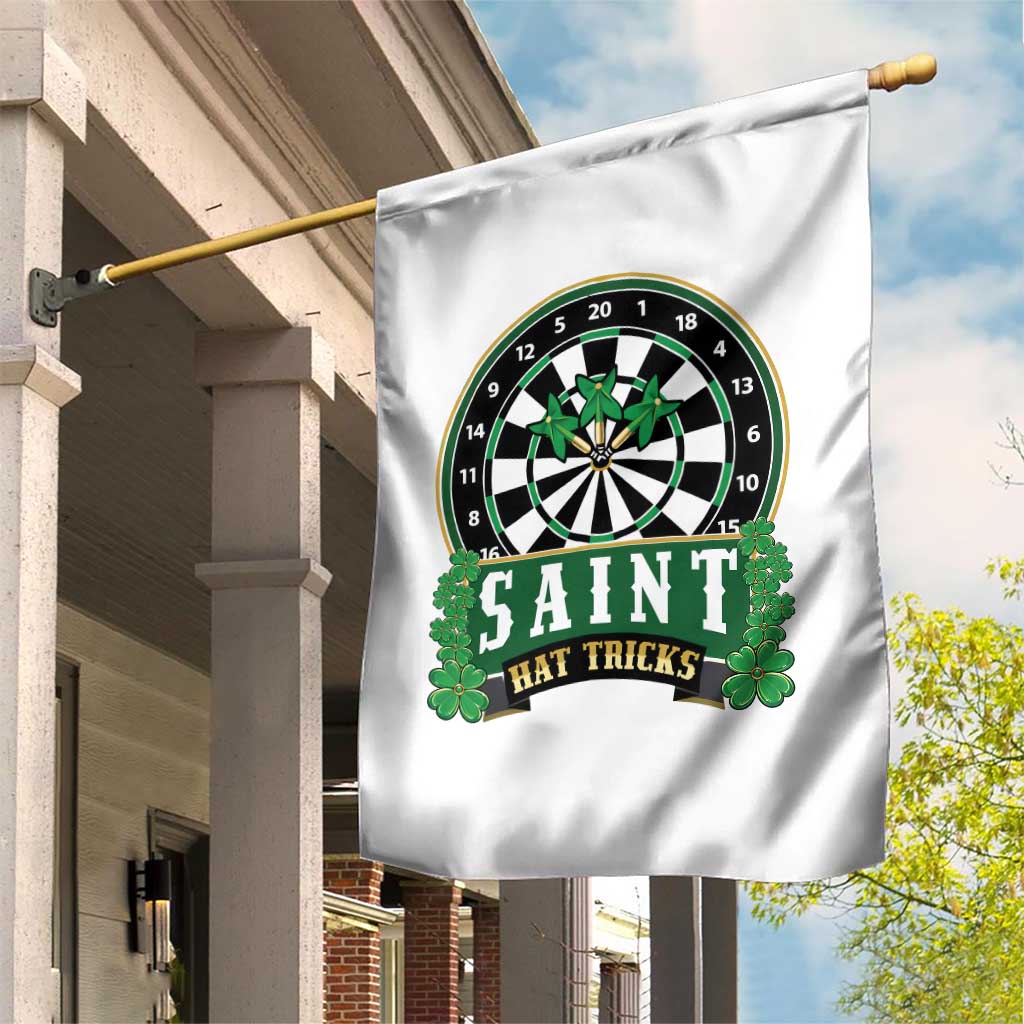 Saint Hat Tricks Garden Flag St Patricks Day Dart Thrower Gift