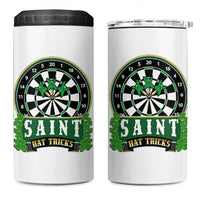Saint Hat Tricks 4 in 1 Can Cooler Tumbler St Patricks Day Dart Thrower Gift