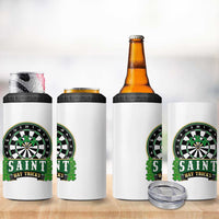 Saint Hat Tricks 4 in 1 Can Cooler Tumbler St Patricks Day Dart Thrower Gift