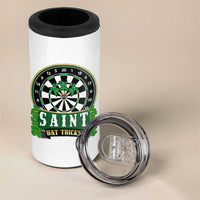 Saint Hat Tricks 4 in 1 Can Cooler Tumbler St Patricks Day Dart Thrower Gift