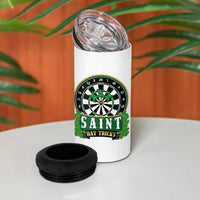 Saint Hat Tricks 4 in 1 Can Cooler Tumbler St Patricks Day Dart Thrower Gift