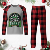 Saint Hat Tricks Plaid Pajama Set St Patricks Day Dart Thrower Gift