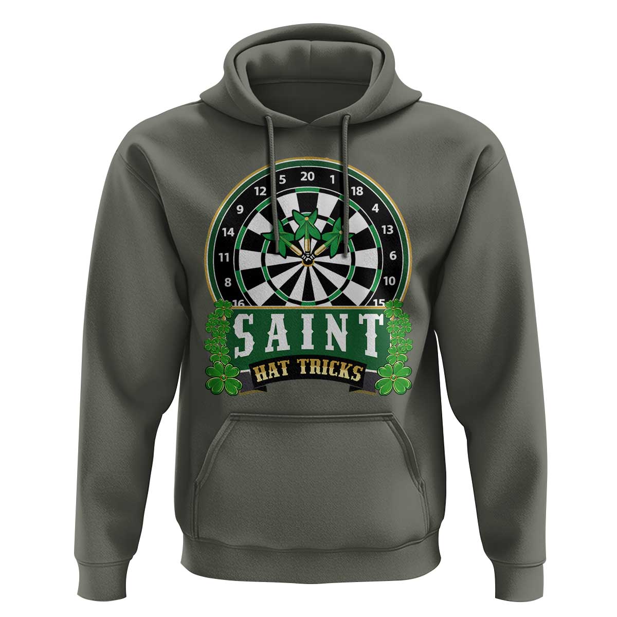 Saint Hat Tricks Hoodie St Patricks Day Dart Thrower Gift