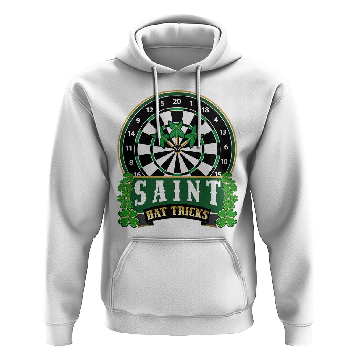 Saint Hat Tricks Hoodie St Patricks Day Dart Thrower Gift