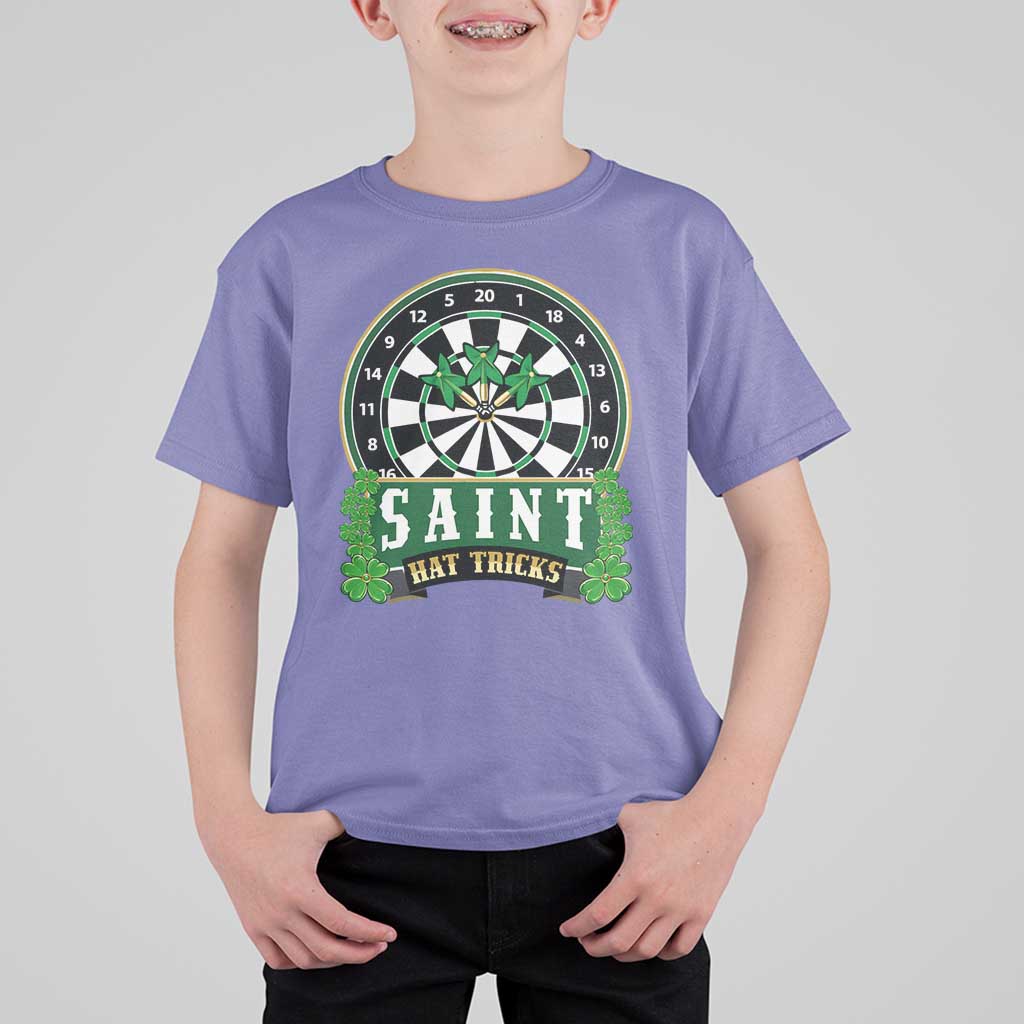 Saint Hat Tricks T Shirt For Kid St Patricks Day Dart Thrower Gift