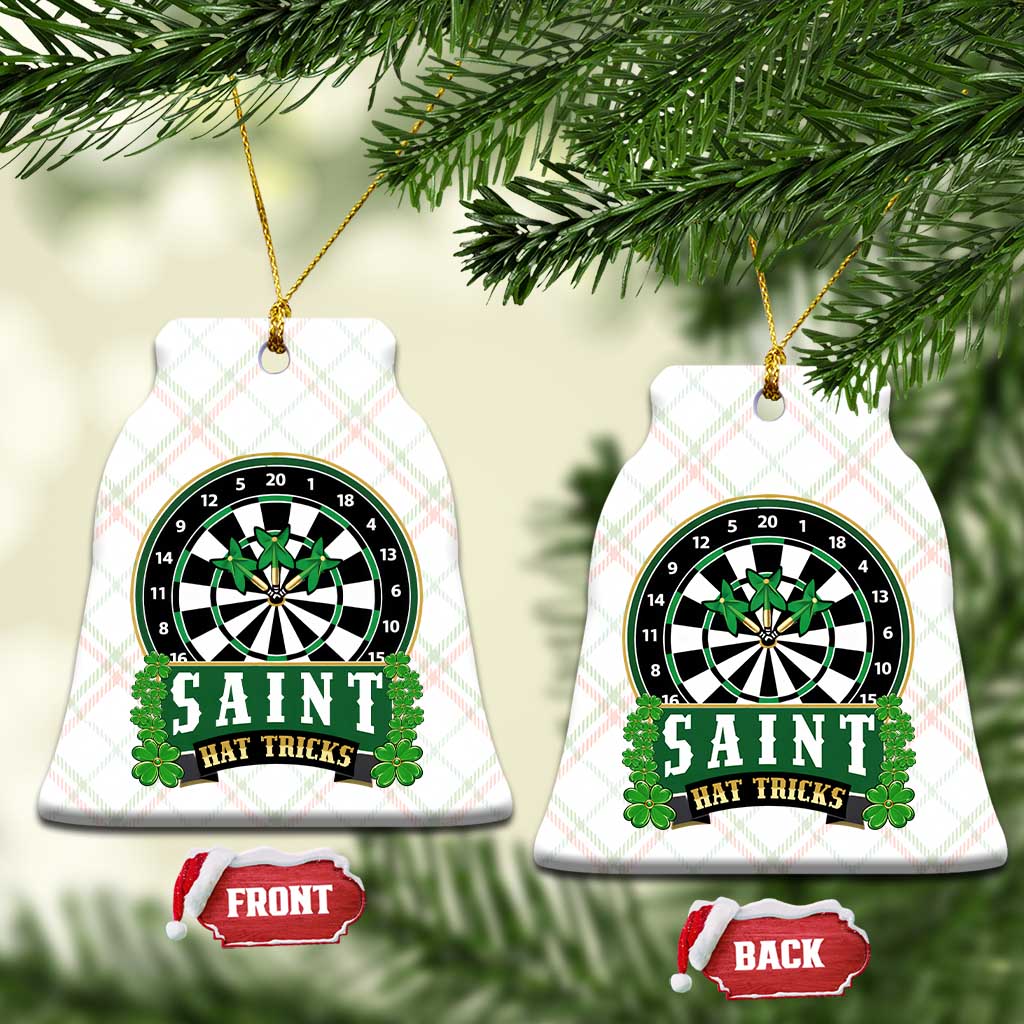 Saint Hat Tricks Ceramic Ornament St Patricks Day Dart Thrower Gift