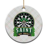 Saint Hat Tricks Ceramic Ornament St Patricks Day Dart Thrower Gift