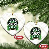 Saint Hat Tricks Ceramic Ornament St Patricks Day Dart Thrower Gift