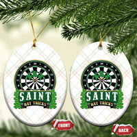 Saint Hat Tricks Ceramic Ornament St Patricks Day Dart Thrower Gift