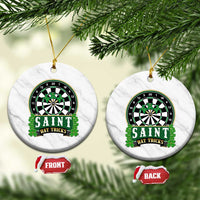 Saint Hat Tricks Ceramic Ornament St Patricks Day Dart Thrower Gift