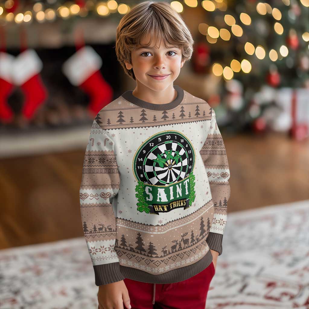 Saint Hat Tricks Ugly Christmas Sweater St Patricks Day Dart Thrower Gift