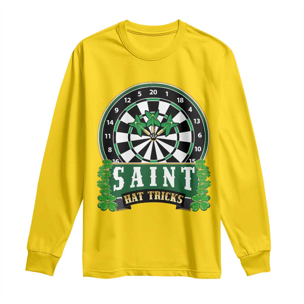 Saint Hat Tricks Long Sleeve Shirt St Patricks Day Dart Thrower Gift