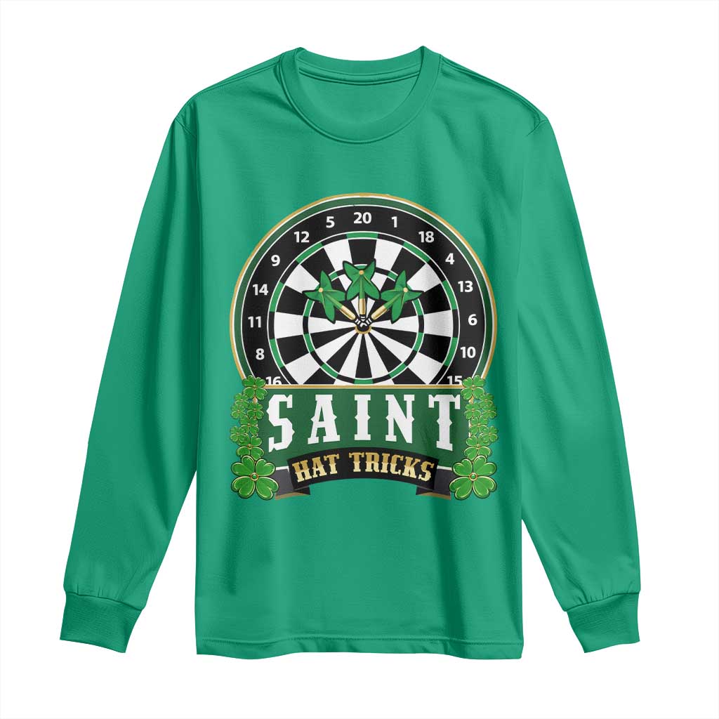Saint Hat Tricks Long Sleeve Shirt St Patricks Day Dart Thrower Gift