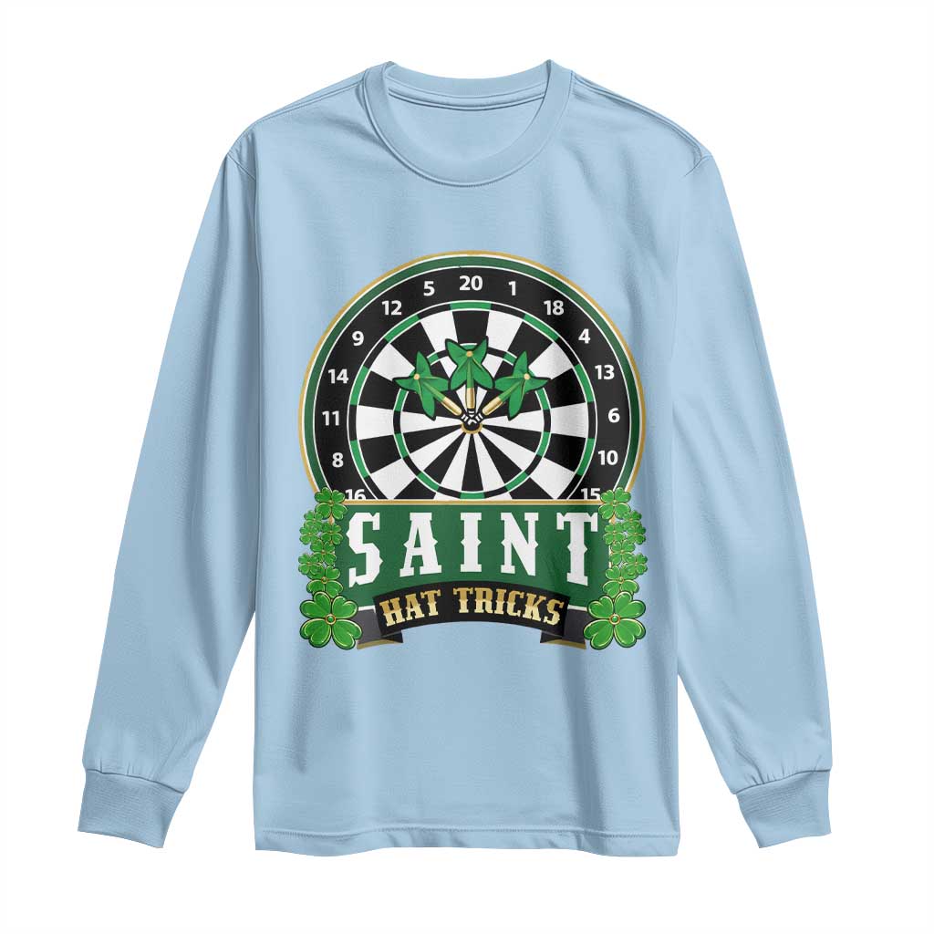 Saint Hat Tricks Long Sleeve Shirt St Patricks Day Dart Thrower Gift