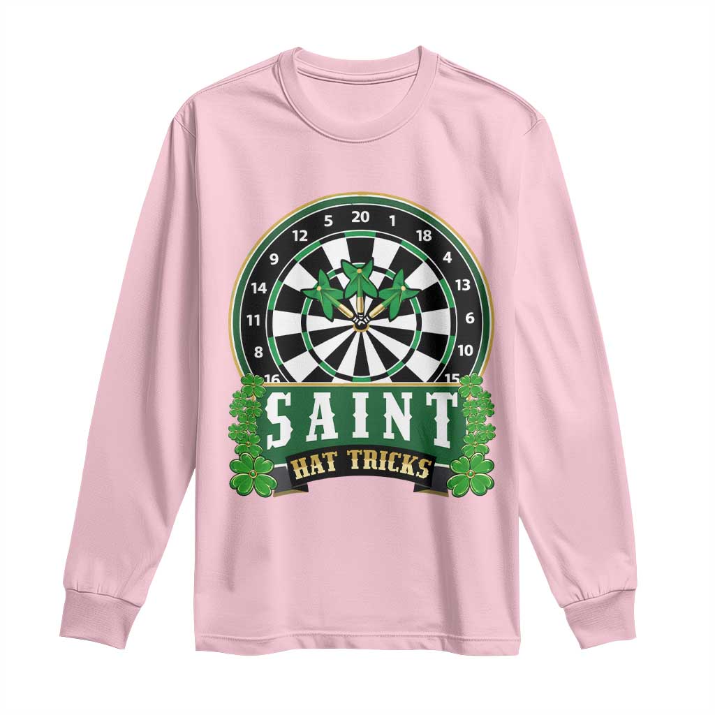 Saint Hat Tricks Long Sleeve Shirt St Patricks Day Dart Thrower Gift
