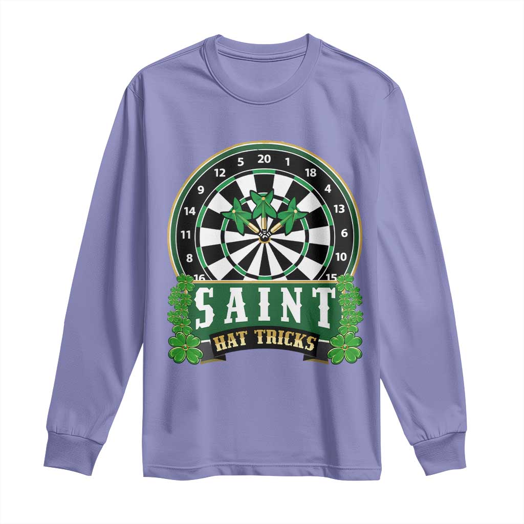 Saint Hat Tricks Long Sleeve Shirt St Patricks Day Dart Thrower Gift