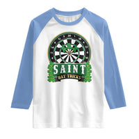 Saint Hat Tricks Raglan Shirt St Patricks Day Dart Thrower Gift
