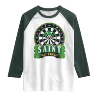 Saint Hat Tricks Raglan Shirt St Patricks Day Dart Thrower Gift