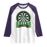 Saint Hat Tricks Raglan Shirt St Patricks Day Dart Thrower Gift