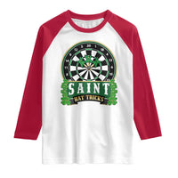 Saint Hat Tricks Raglan Shirt St Patricks Day Dart Thrower Gift