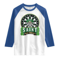 Saint Hat Tricks Raglan Shirt St Patricks Day Dart Thrower Gift