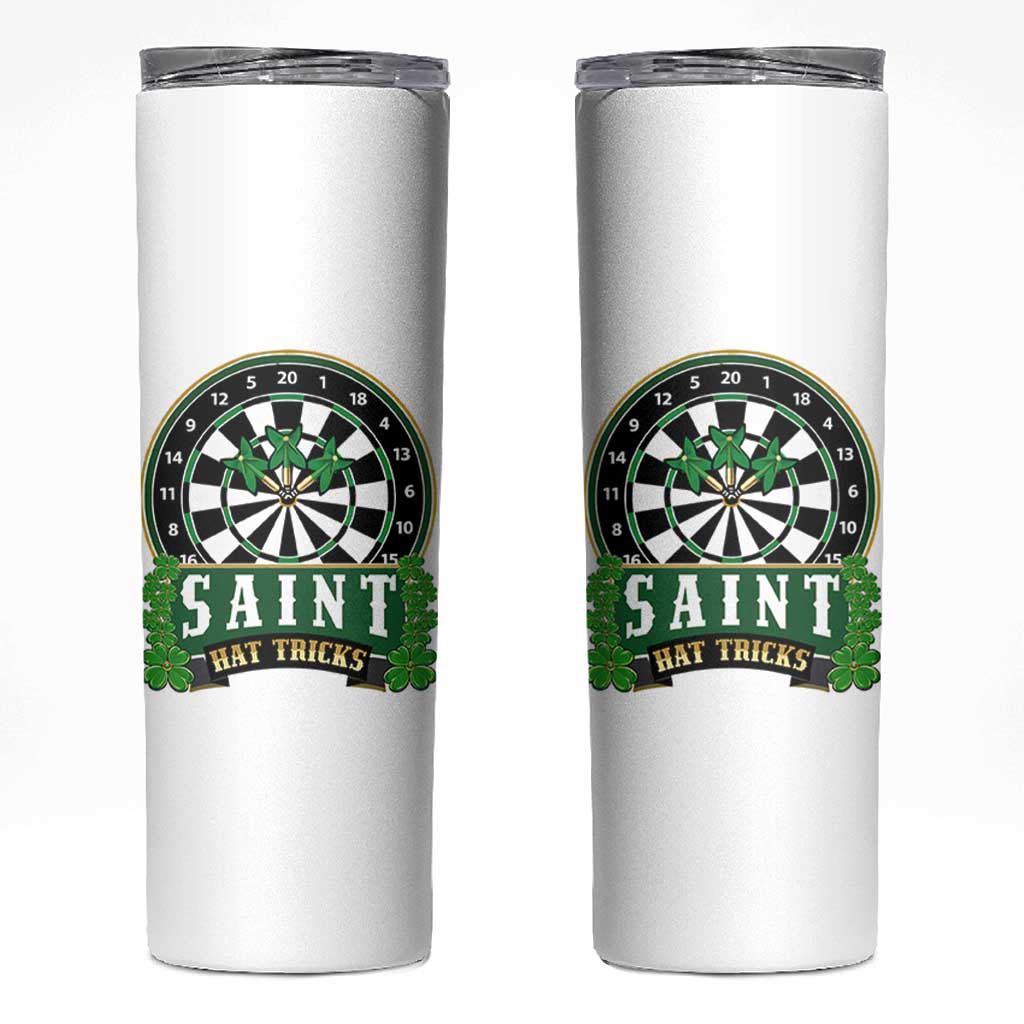 Saint Hat Tricks Skinny Tumbler St Patricks Day Dart Thrower Gift
