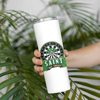 Saint Hat Tricks Skinny Tumbler St Patricks Day Dart Thrower Gift