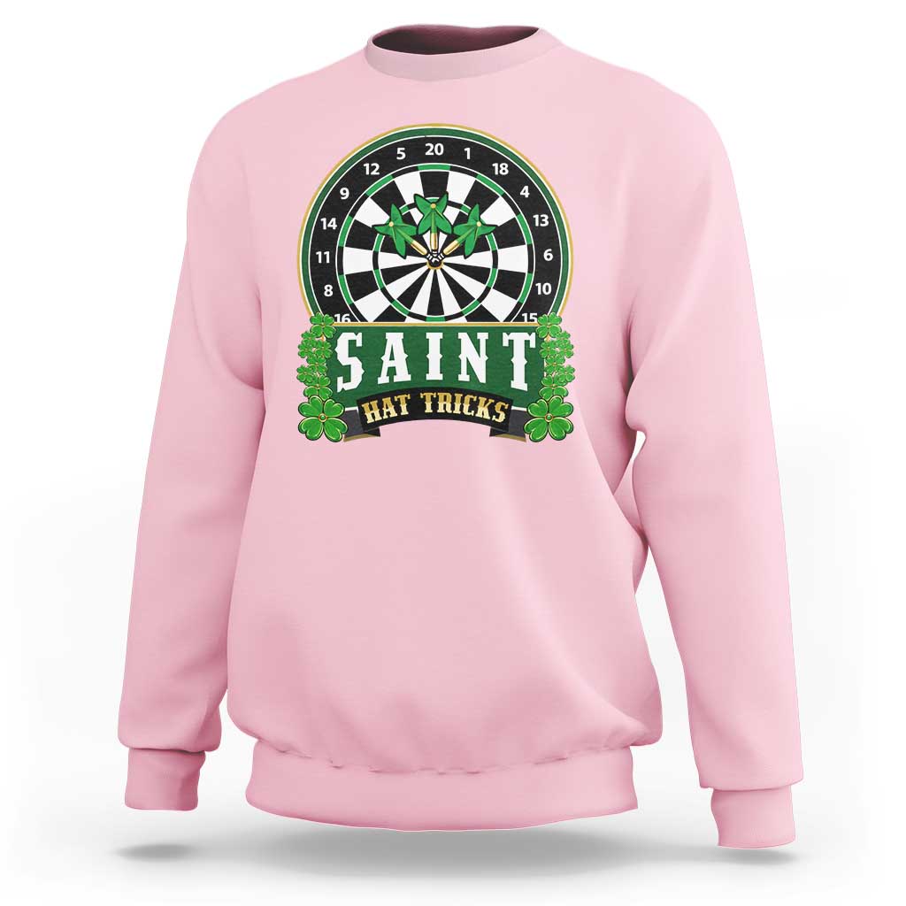 Saint Hat Tricks Sweatshirt St Patricks Day Dart Thrower Gift