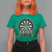 Saint Hat Tricks T Shirt For Women St Patricks Day Dart Thrower Gift