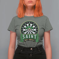 Saint Hat Tricks T Shirt For Women St Patricks Day Dart Thrower Gift