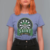Saint Hat Tricks T Shirt For Women St Patricks Day Dart Thrower Gift