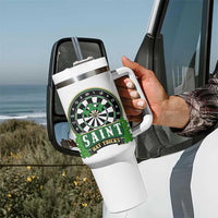 Saint Hat Tricks Tumbler With Handle St Patricks Day Dart Thrower Gift