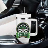 Saint Hat Tricks Tumbler With Handle St Patricks Day Dart Thrower Gift
