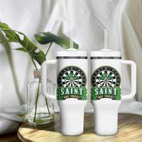 Saint Hat Tricks Tumbler With Handle St Patricks Day Dart Thrower Gift