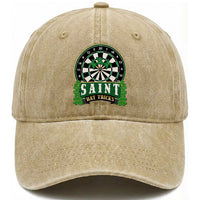 Saint Hat Tricks Washed Cotton Baseball Cap St Patricks Day Dart Thrower Gift