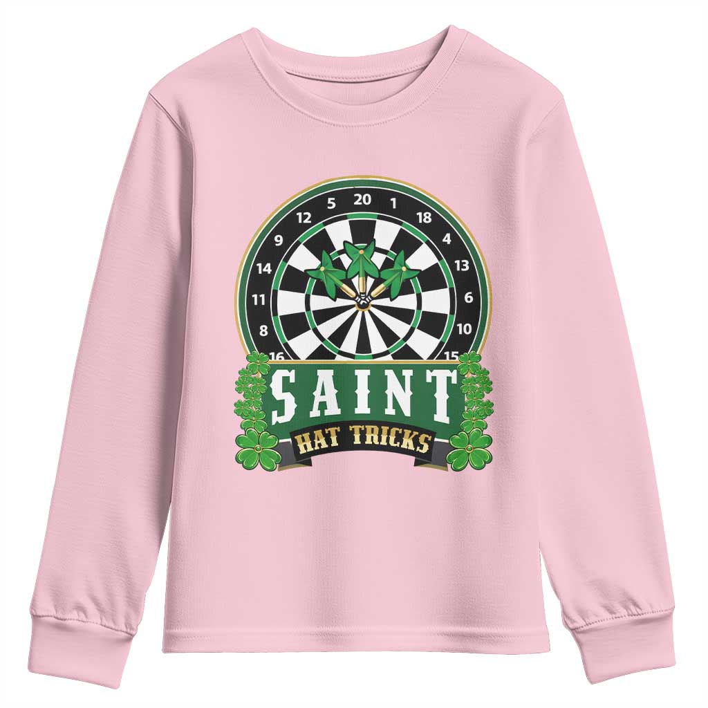 Saint Hat Tricks Youth Sweatshirt St Patricks Day Dart Thrower Gift