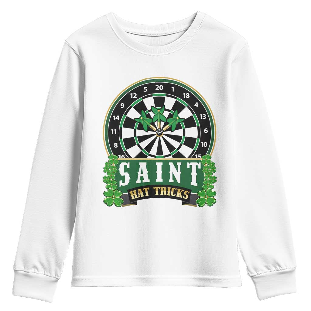 Saint Hat Tricks Youth Sweatshirt St Patricks Day Dart Thrower Gift
