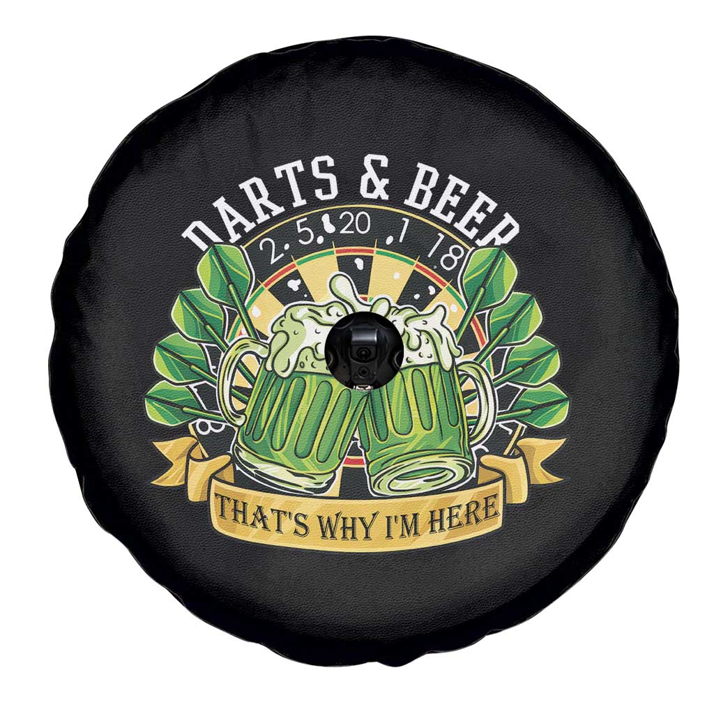 Beer And Darts St Patricks Day Gift Spare Tire Cover That Is Why I Am Here
