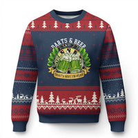 Beer And Darts St Patricks Day Gift Ugly Christmas Sweater That Is Why I Am Here