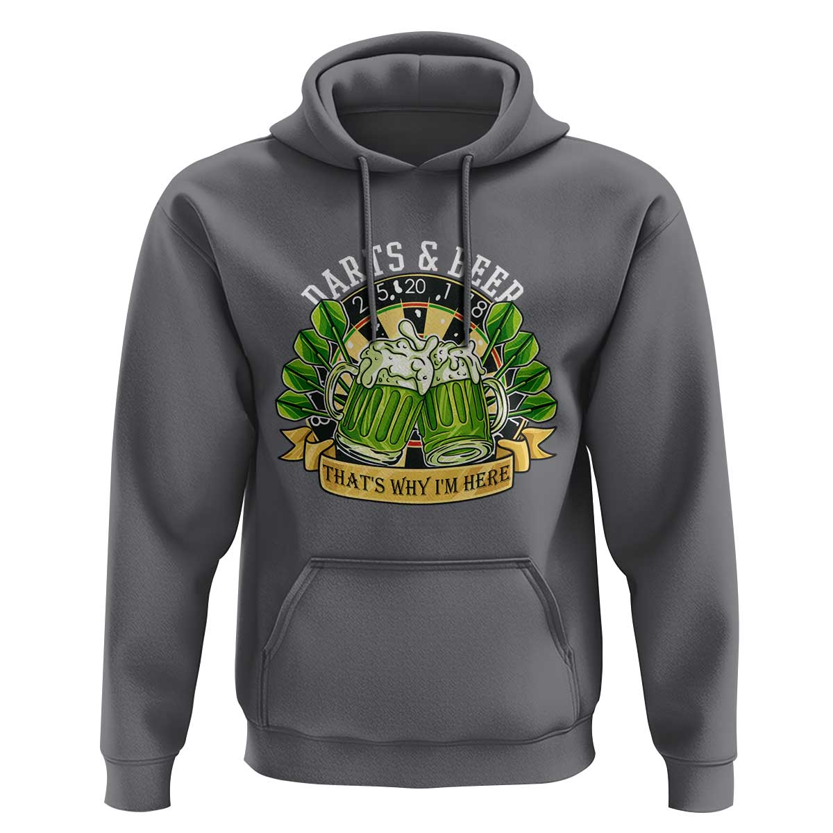 Beer And Darts St Patricks Day Gift Hoodie That Is Why I Am Here