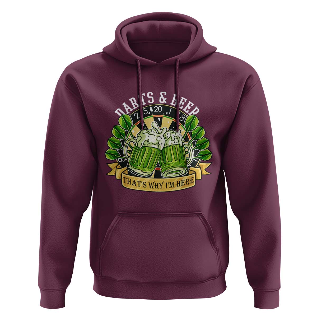 Beer And Darts St Patricks Day Gift Hoodie That Is Why I Am Here