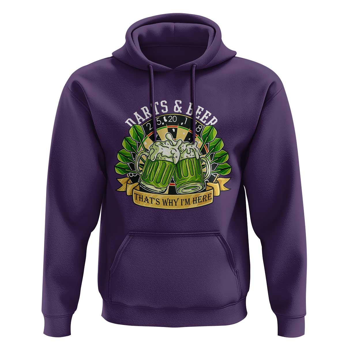 Beer And Darts St Patricks Day Gift Hoodie That Is Why I Am Here