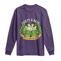Beer And Darts St Patricks Day Gift Long Sleeve Shirt That Is Why I Am Here