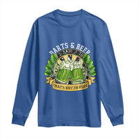 Beer And Darts St Patricks Day Gift Long Sleeve Shirt That Is Why I Am Here