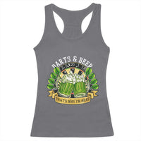 Beer And Darts St Patricks Day Gift Racerback Tank Top That Is Why I Am Here