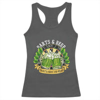 Beer And Darts St Patricks Day Gift Racerback Tank Top That Is Why I Am Here