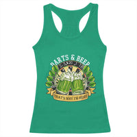 Beer And Darts St Patricks Day Gift Racerback Tank Top That Is Why I Am Here